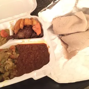 Monday special: Eritrean platter.