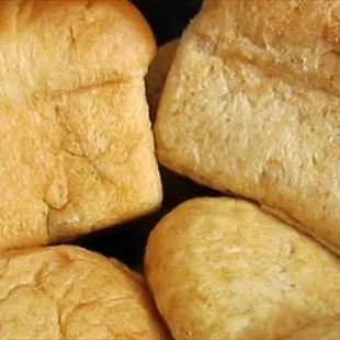 a close up of a loaf of bread