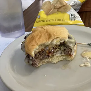 Grecian Stuffed Burger