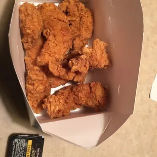 Chicken Tenders are really amazing. Only $1 each too! I call them Friendship Chicken!