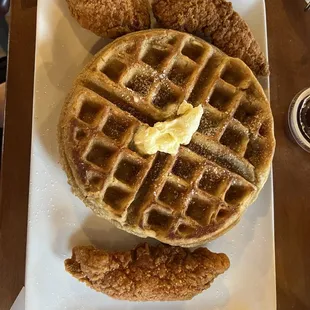 waffles, food