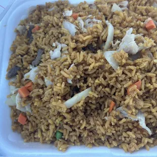 Bland fried rice