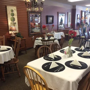 Elegant and clean dining area