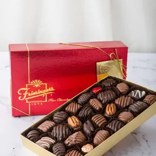 Friesingers 1lb boxed assorted chocolates