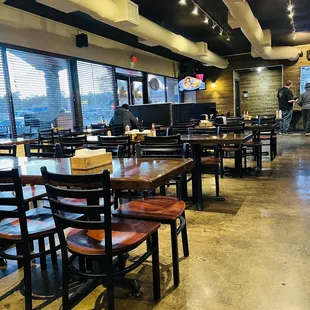 the dining area