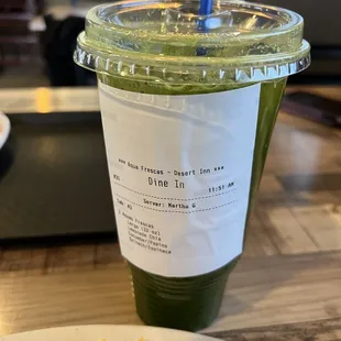 Cucumber, Lemonade Chia, and Spinach Fresca- so refreshing!