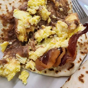 Bean and egg w/ Bacon