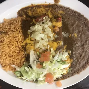 Cheee Enchiladas Lunch