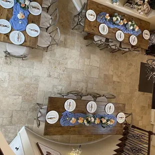 3 of the 5 farmhouse tables and chairs