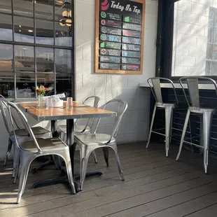 List of beers &amp; wine on tap!