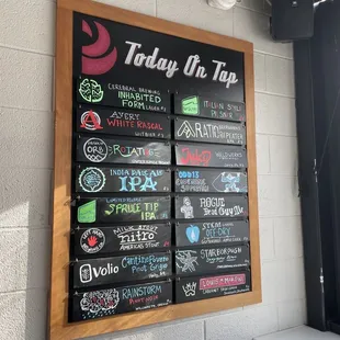 All local beers! Way to support the community.