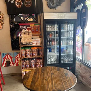 the inside of the store