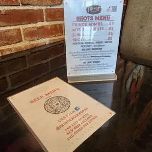 They serve shots as well