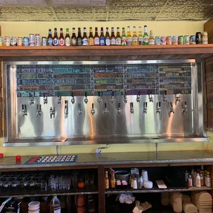 Beers on tap