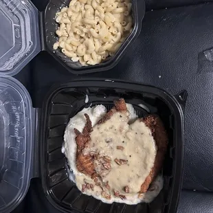 Pecan Bourbon Chicken* and Mac n Cheese