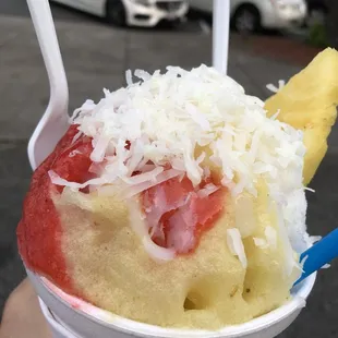 Pina fresa and coco