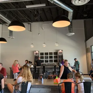 View across to wine bar