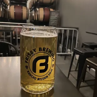 IPA in the barrel room