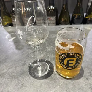 Wine and Local Beers.