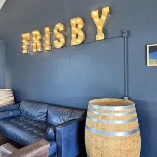 One of the cozy tasting vignettes.