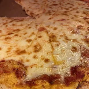 7.99 large pizza with extra cheese. Whoa.