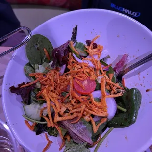Side salad- pretty good for a bar