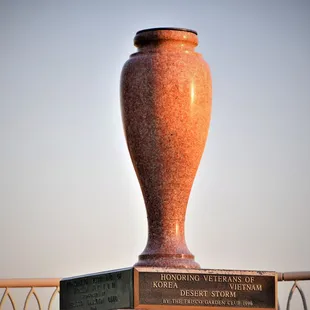 1948 Memorial Urn relocated to the current location in the Frisco Commons Park.