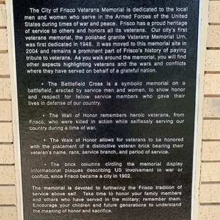 2004 Memorial dedication plaque. One of 14 new or updated plaques at the Memorial.