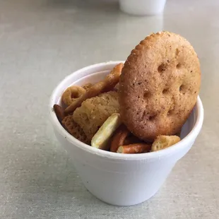 Smoky BBQ snack mix was awesome!