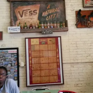 Facing the East wall inside Frisco Creek BBQ