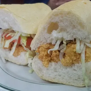 Shrimp poboy.