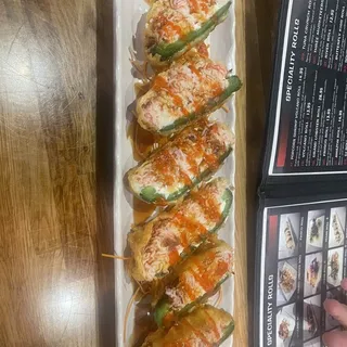 Snow Crab Stuffed Jalapenos Plate