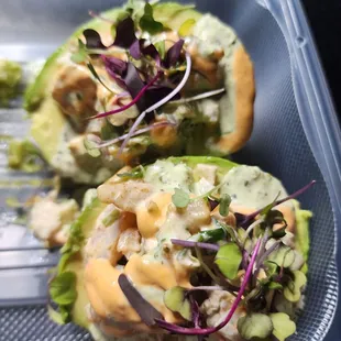 Shrimp avocado seasonal