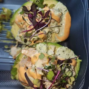 Shrimp avocado seasonal