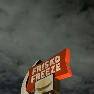 a sign for a fast food restaurant