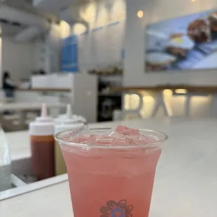 Hibiscus lemonade