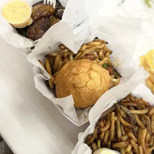 food, burgers