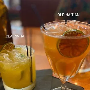 Clairinha and Old Haitian cocktail