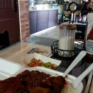 Stewed Pork, rice and beans