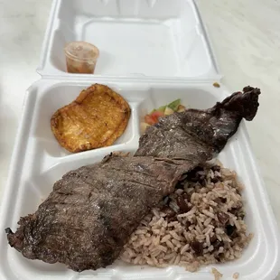 Carne Asada,  Queso Frito