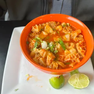 Menudo had lots of tripe.