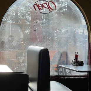 Super dirty windows. Can barely see out.