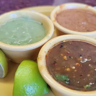 Spicy trio of salsas