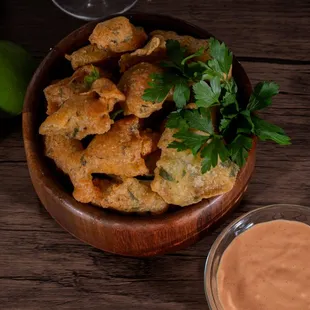 a bowl of fried food