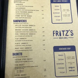 Main menu