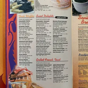 Breakfast menu, page 3