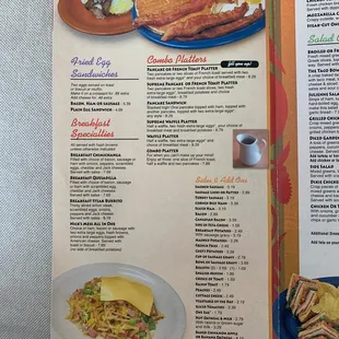 Breakfast menu, page 4