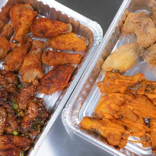 Chicken Wings: Soy Garlic, Hot &amp; Crispy, Buffalo, Original