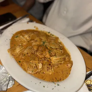 Pillows with Chipotle Chili Cream Sauce
