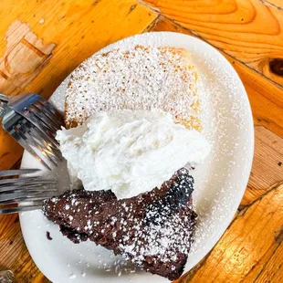 Lemon Bar and Flourless Chocolate Cake